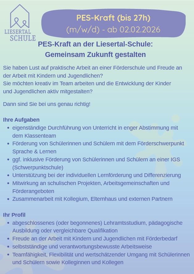 PES-Kraft an der Liesertal-Schule PES-Kraft an der Liesertal-Schule