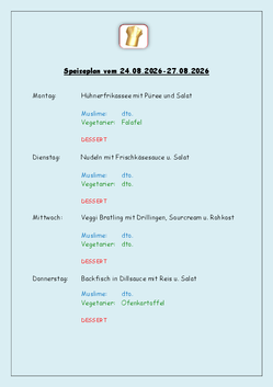 Speiseplan vom 24.08.2026-27.08.2026